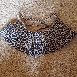Leopard bikini top